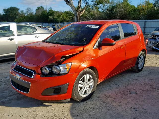 1G1JA6SH6C4152099 - 2012 CHEVROLET SONIC LS 橙色 照片 2