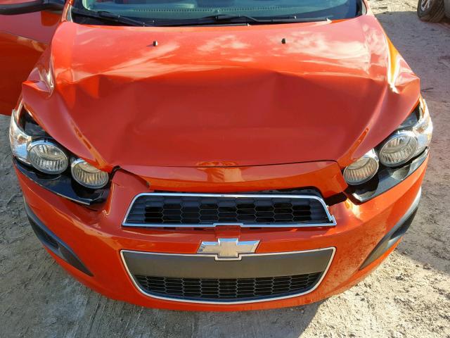 1G1JA6SH6C4152099 - 2012 CHEVROLET SONIC LS 橙色 照片 7