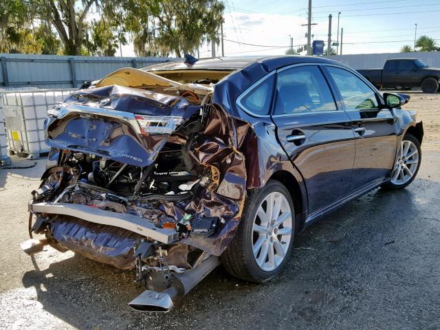 4T1BK1EBXFU149953 - 2015 TOYOTA AVALON XLE MAROON photo 4