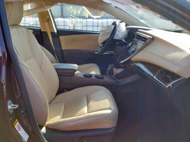 4T1BK1EBXFU149953 - 2015 TOYOTA AVALON XLE MAROON photo 5