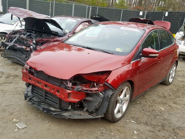 1FADP3N29EL275015 - 2014 FORD FOCUS TITA RED photo 2