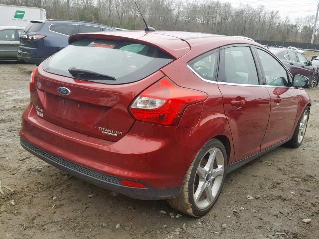 1FADP3N29EL275015 - 2014 FORD FOCUS TITA RED photo 4