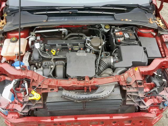 1FADP3N29EL275015 - 2014 FORD FOCUS TITA RED photo 7