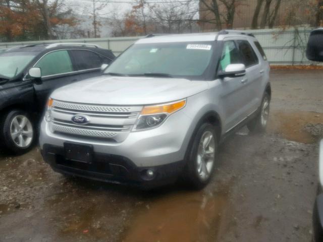 1FM5K7F88FGB42310 - 2015 FORD EXPLORER L SILVER photo 2