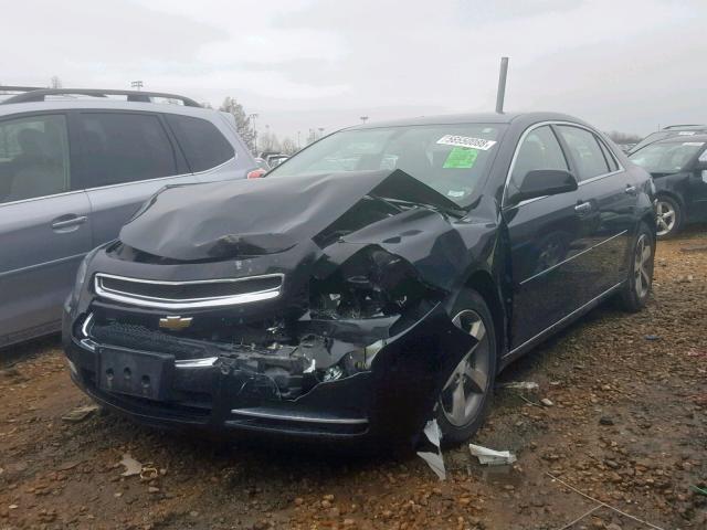 1G1ZC5E04CF328276 - 2012 CHEVROLET MALIBU 1LT BLACK photo 2