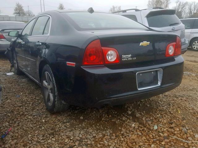 1G1ZC5E04CF328276 - 2012 CHEVROLET MALIBU 1LT BLACK photo 3
