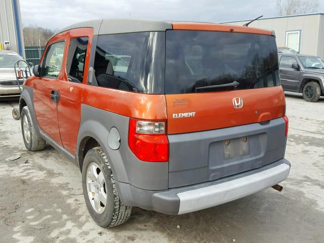 5J6YH28503L036713 - 2003 HONDA ELEMENT EX ORANGE photo 3