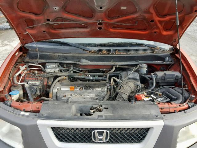 5J6YH28503L036713 - 2003 HONDA ELEMENT EX ORANGE photo 7