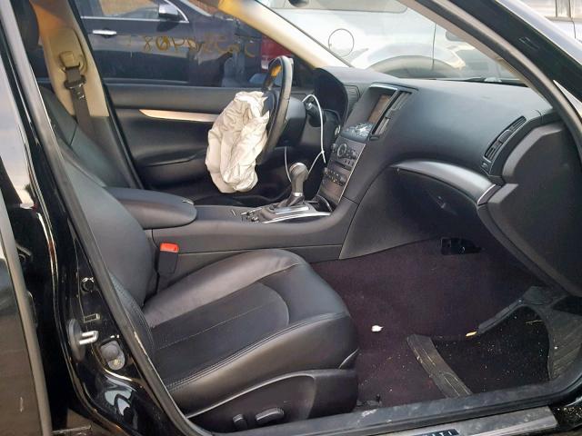 JN1CV6AR6CM978212 - 2012 INFINITI G37 BLACK photo 5