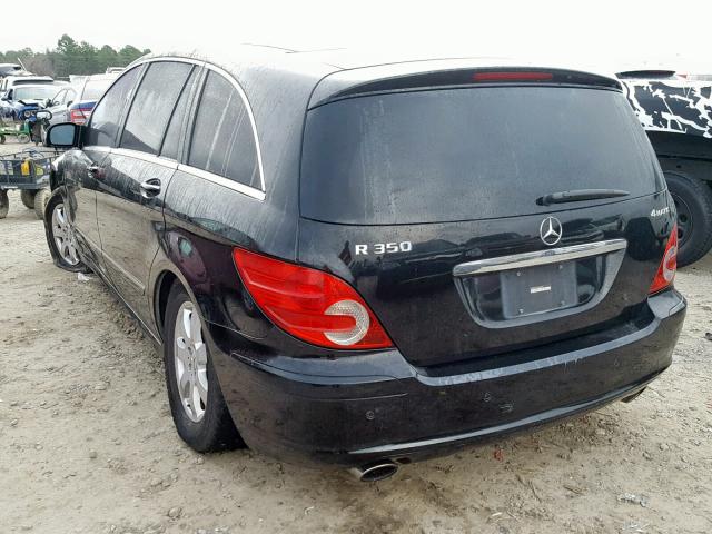 4JGCB65E27A037629 - 2007 MERCEDES-BENZ R 350 BLACK photo 3