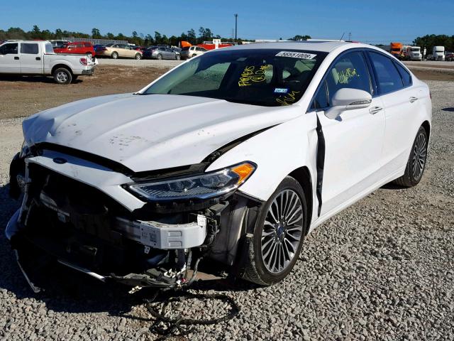 3FA6P0K98HR124262 - 2017 FORD FUSION TIT WHITE photo 2