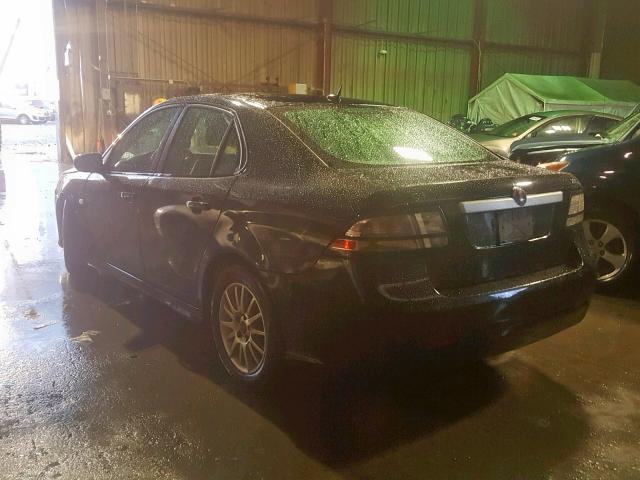 YS3FB49Y881130451 - 2008 SAAB 9-3 2.0T BLACK photo 3