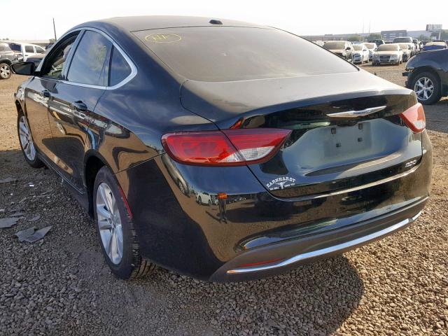 1C3CCCAB1FN740839 - 2015 CHRYSLER 200 LIMITE BLACK photo 3