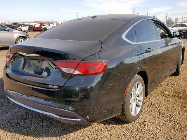 1C3CCCAB1FN740839 - 2015 CHRYSLER 200 LIMITE BLACK photo 4