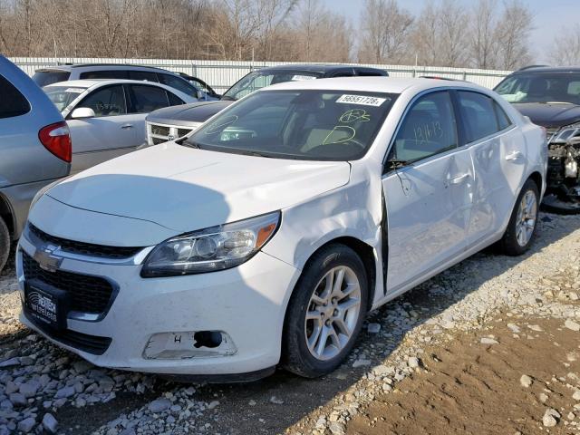 1G11C5SL8FF273752 - 2015 CHEVROLET MALIBU 1LT თეთრი ფოტო 2