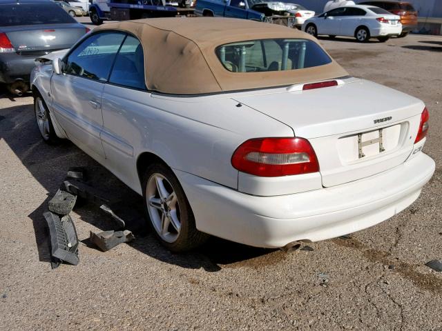 YV1NC53D41J024445 - 2001 VOLVO C70 TURBO WHITE photo 3