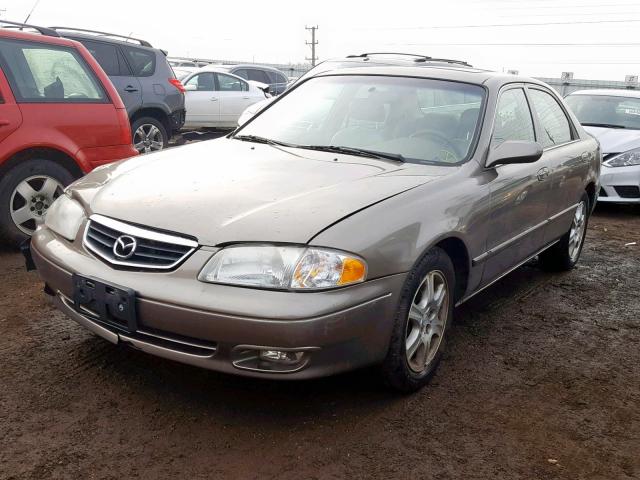 1YVGF22D425262645 - 2002 MAZDA 626 ES BROWN photo 2