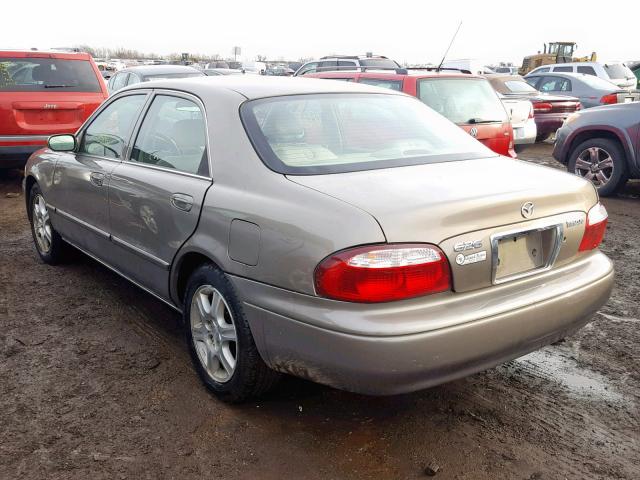 1YVGF22D425262645 - 2002 MAZDA 626 ES BROWN photo 3