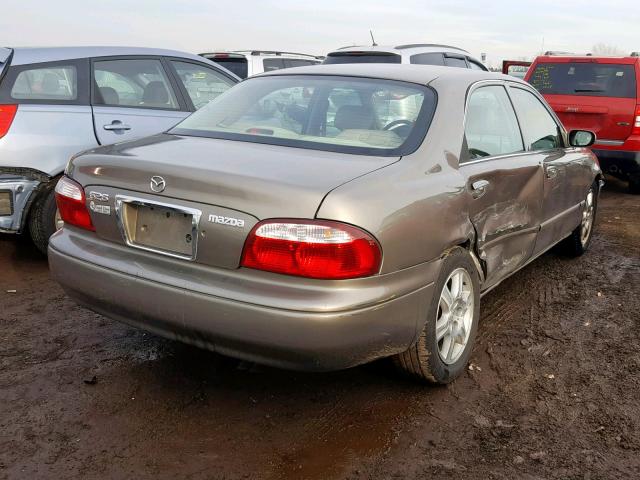 1YVGF22D425262645 - 2002 MAZDA 626 ES BROWN photo 4