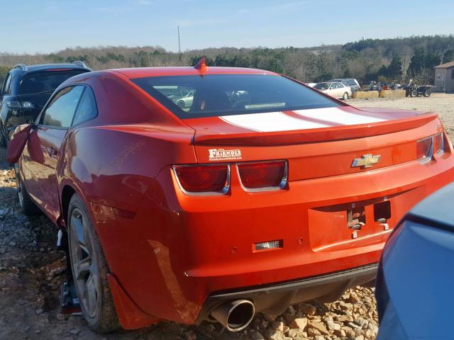 2G1FK1EJ2D9236228 - 2013 CHEVROLET CAMARO 2SS ORANGE photo 3