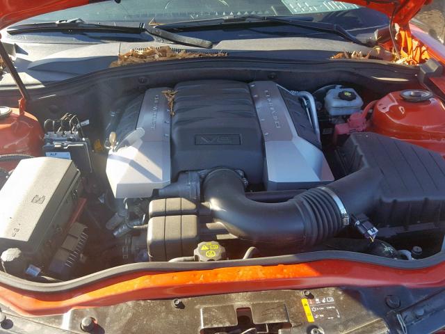 2G1FK1EJ2D9236228 - 2013 CHEVROLET CAMARO 2SS ORANGE photo 7