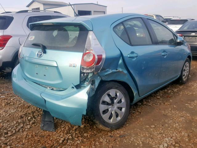 JTDKDTB35D1057154 - 2013 TOYOTA PRIUS C BLUE photo 9