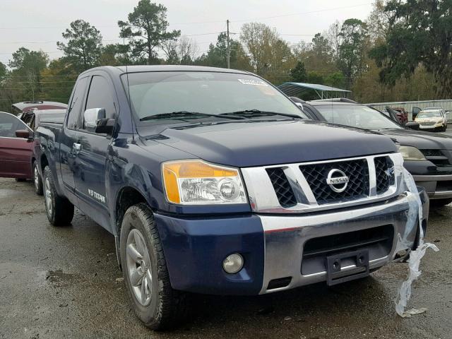 1N6BA0CA9AN318047 - 2010 NISSAN TITAN XE BLUE photo 1