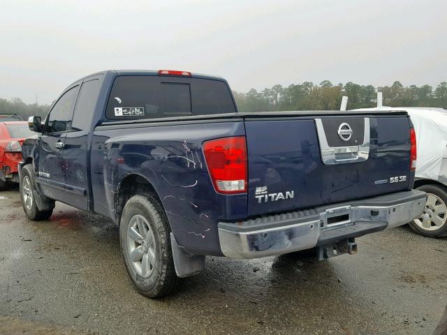 1N6BA0CA9AN318047 - 2010 NISSAN TITAN XE BLUE photo 3