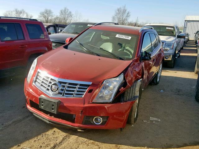 3GYFNDE36ES555180 - 2014 CADILLAC SRX PREMIU RED photo 2