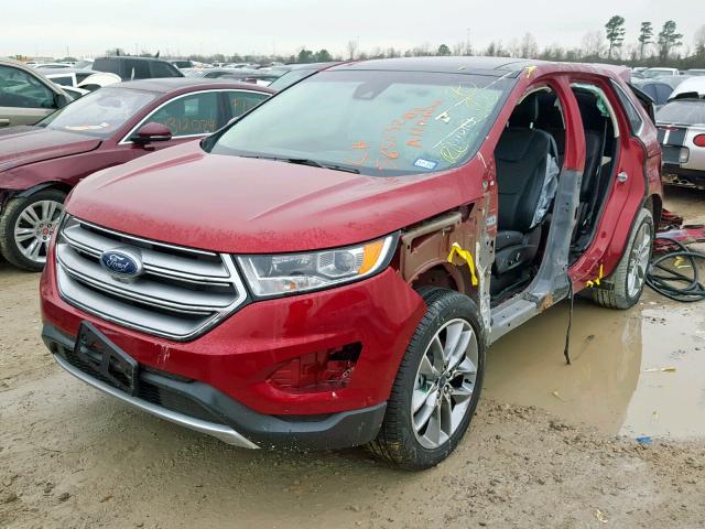 2FMPK3K8XJBC26460 - 2018 FORD EDGE TITAN RED photo 2