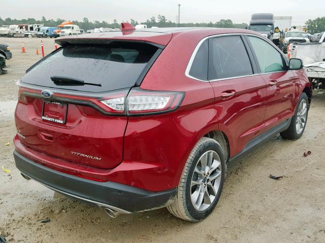 2FMPK3K8XJBC26460 - 2018 FORD EDGE TITAN RED photo 4