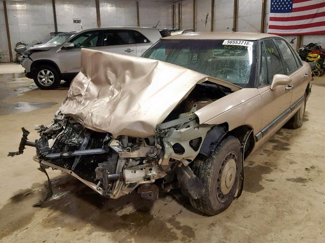 1G4HP53L0NH509446 - 1992 BUICK LESABRE CU TAN photo 2