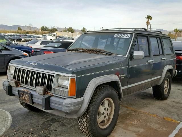 1J4FT58S3NL128298 - 1992 JEEP CHEROKEE L GRAY photo 2