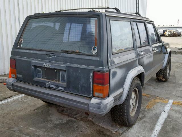 1J4FT58S3NL128298 - 1992 JEEP CHEROKEE L GRAY photo 4