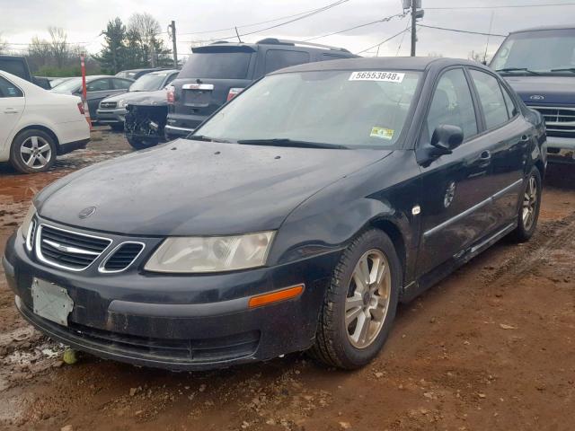 YS3FD49Y071110591 - 2007 SAAB 9-3 2.0T BLACK photo 2