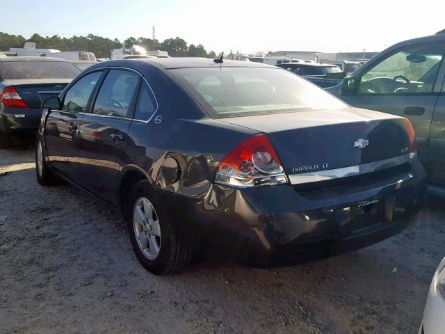 2G1WT58K981271152 - 2008 CHEVROLET IMPALA LT CHARCOAL photo 3