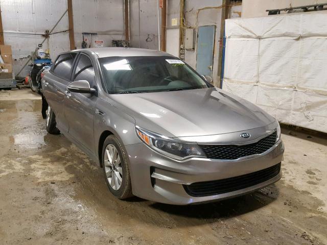 5XXGT4L30GG061747 - 2016 KIA OPTIMA LX GRAY photo 1