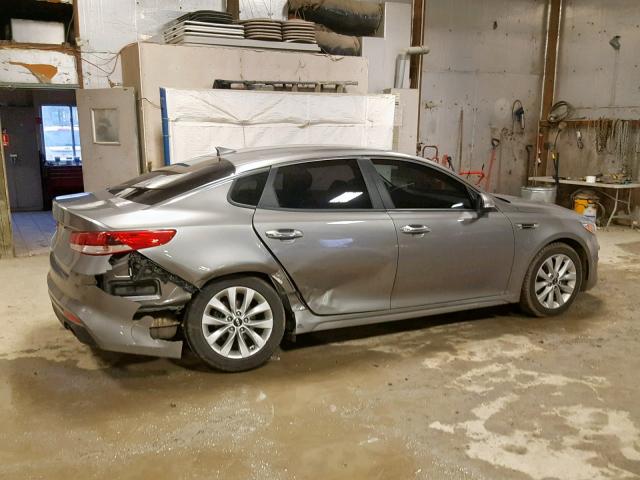 5XXGT4L30GG061747 - 2016 KIA OPTIMA LX GRAY photo 9