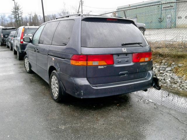 5FNRL18504B105049 - 2004 HONDA ODYSSEY LX GRAY photo 3