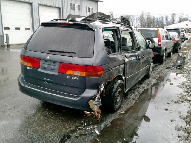 5FNRL18504B105049 - 2004 HONDA ODYSSEY LX GRAY photo 4