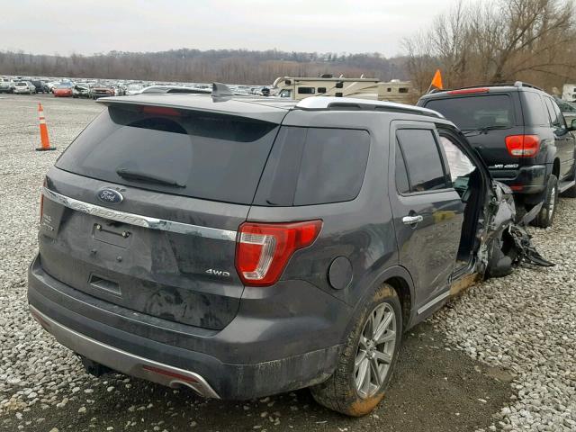 1FM5K8F8XHGC06999 - 2017 FORD EXPLORER L SILVER photo 4