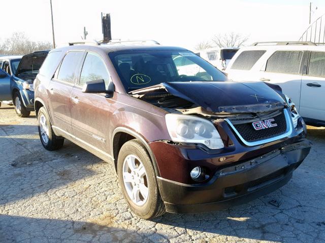 1GKEV13798J280632 - 2008 GMC ACADIA SLE MAROON photo 1