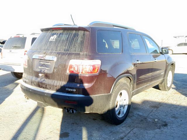 1GKEV13798J280632 - 2008 GMC ACADIA SLE MAROON photo 4