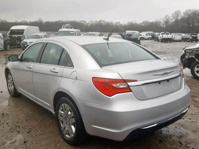 1C3CCBAB8CN282576 - 2012 CHRYSLER 200 LX SILVER photo 3