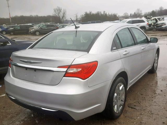 1C3CCBAB8CN282576 - 2012 CHRYSLER 200 LX SILVER photo 4