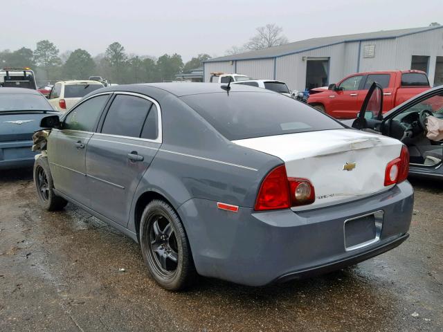 1G1ZG57B29F246350 - 2009 CHEVROLET MALIBU LS ნაცრისფერი ფოტო 3
