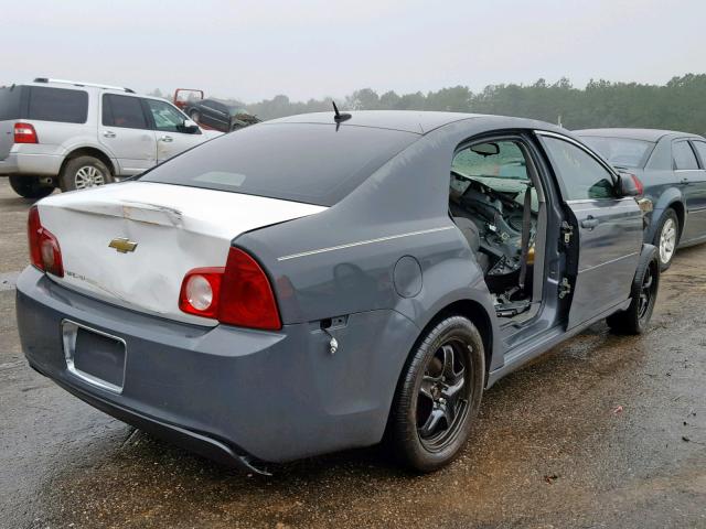 1G1ZG57B29F246350 - 2009 CHEVROLET MALIBU LS ნაცრისფერი ფოტო 4