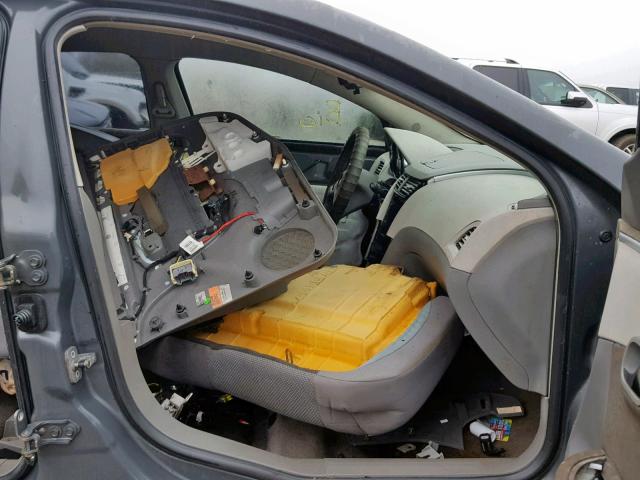 1G1ZG57B29F246350 - 2009 CHEVROLET MALIBU LS ნაცრისფერი ფოტო 5