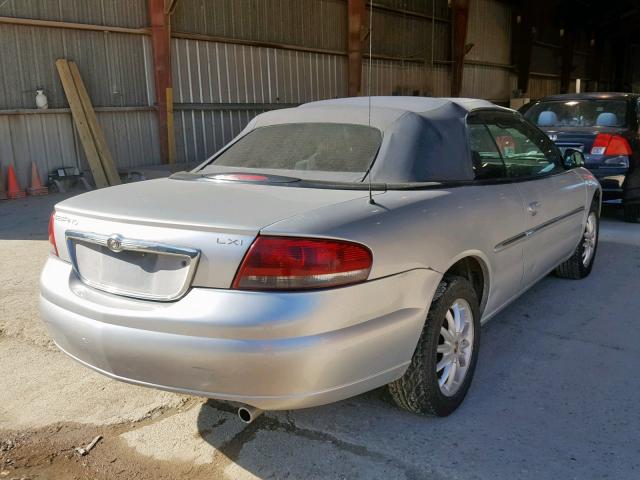 1C3EL55R82N317259 - 2002 CHRYSLER SEBRING LX SILVER photo 4