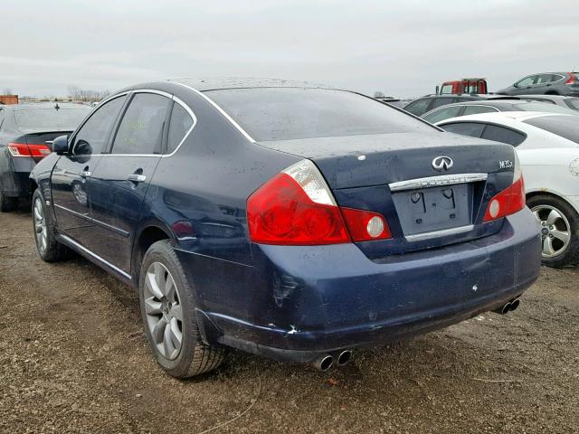 JNKAY01FX6M262530 - 2006 INFINITI M35 BASE BLUE photo 3